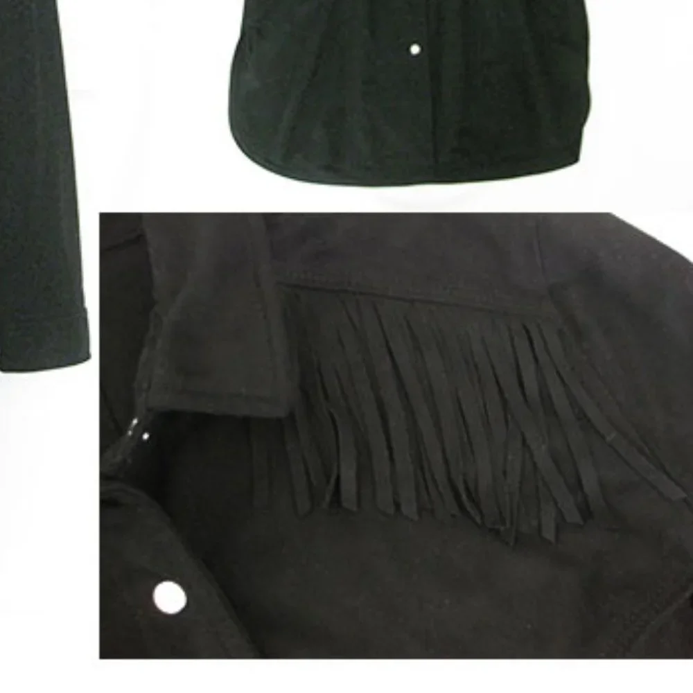 ZARA black suede shirt coat - Picture 3 of 11